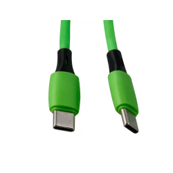 Cable usb-c a usb-c q-connect pvc longitud 1m verde