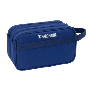 Neceser safta 2 departamentos adaptable a carro f.c. barcelona navy blue 150x260x125 mm
