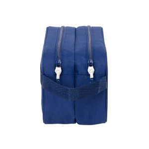 Neceser safta 2 departamentos adaptable a carro f.c. barcelona navy blue 150x260x125 mm