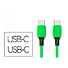 Cable usb-c a usb-c q-connect pvc longitud 2m verde