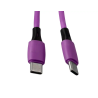 Cable usb-c a usb-c q-connect pvc longitud 1m morado