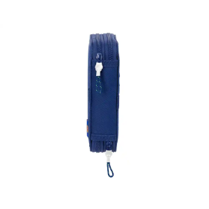 Plumier escolar safta doble pequeño 29 piezas f.c. barcelona navy blue 195x125x40 mm