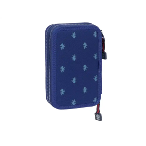 Plumier escolar safta doble pequeño 29 piezas harry potter captain 195x125x40 mm