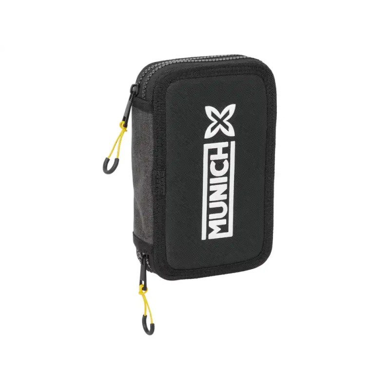 Plumier escolar safta doble pequeño 29 piezas munich topo 195x125x40 mm