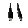 Cable usb-c a usb-c q-connect pvc longitud 1m negro