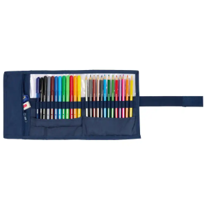 Plumier escolar safta enrollable 27 piezas benetton damero 200x70x70 mm