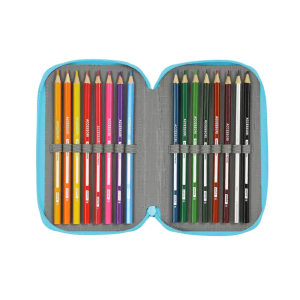 Plumier escolar safta triple 37 piezas blackfit8 cool 195x125x55 mm