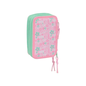 Plumier escolar safta triple 37 piezas glowlab amazing 195x125x55 mm