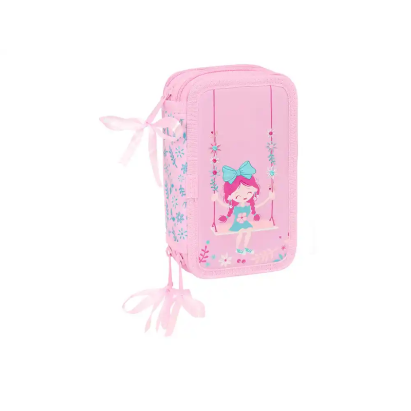 Plumier escolar safta triple 37 piezas glowlab kids swing 195x195x55 mm