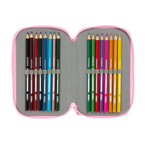 Plumier escolar safta triple 37 piezas glowlab kids swing 195x195x55 mm