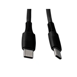 Cable usb-c a usb-c q-connect pvc longitud 2m negro