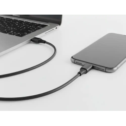 Cable usb-c a usb-c q-connect pvc longitud 2m negro