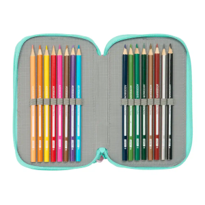 Plumier escolar safta triple 37 piezas na na na bunny 195x125x55 mm