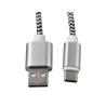 Cable usb-c a usb-a q-connect nailon longitud 1m blanco