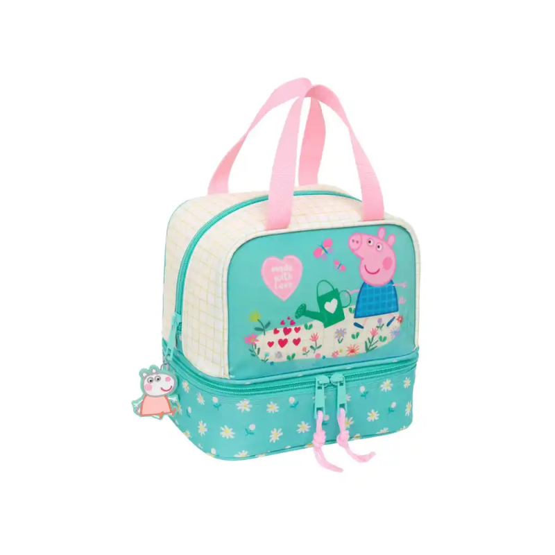 Portameriendas safta termo peppa pig pretty flowers 200x200x150 mm