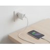 Cargador de pared usb-a y usb-c q-connect 20 w blanco