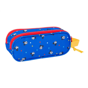 Bolso escolar portatodo safta doble mickey mouse good day 80x210x60 mm