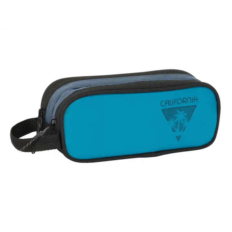 Bolso escolar portatodo safta doble reciclado blackfit8 california 80x210x60 mm