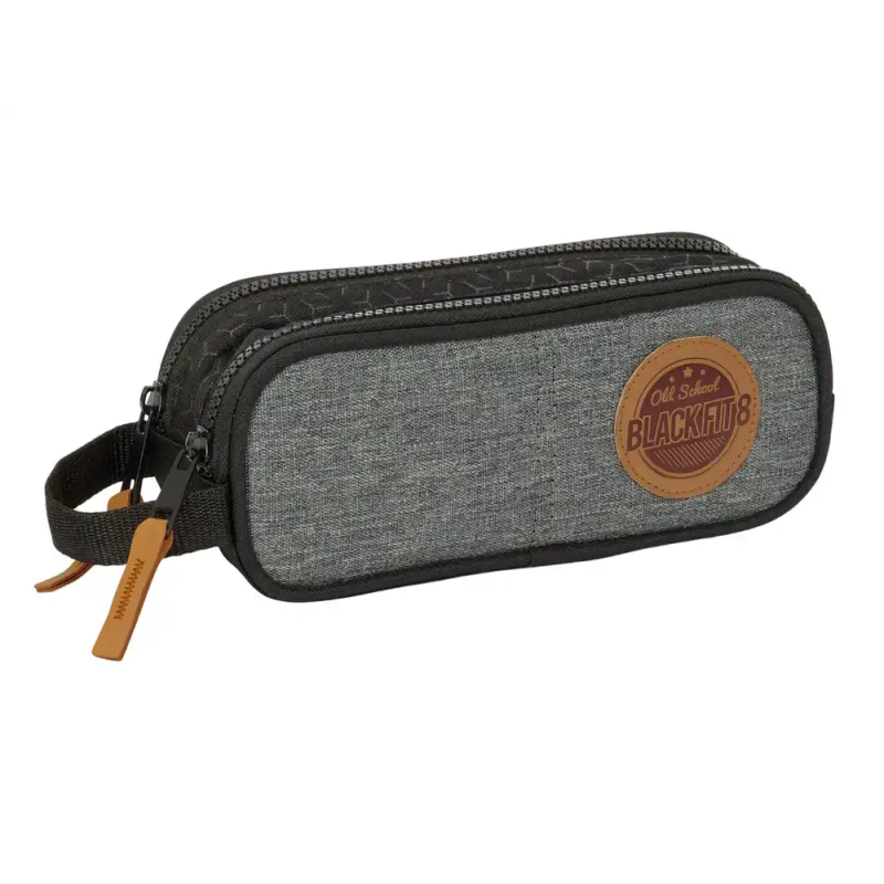 Bolso escolar portatodo safta doble reciclado blackfit8 old school 80x210x60 mm