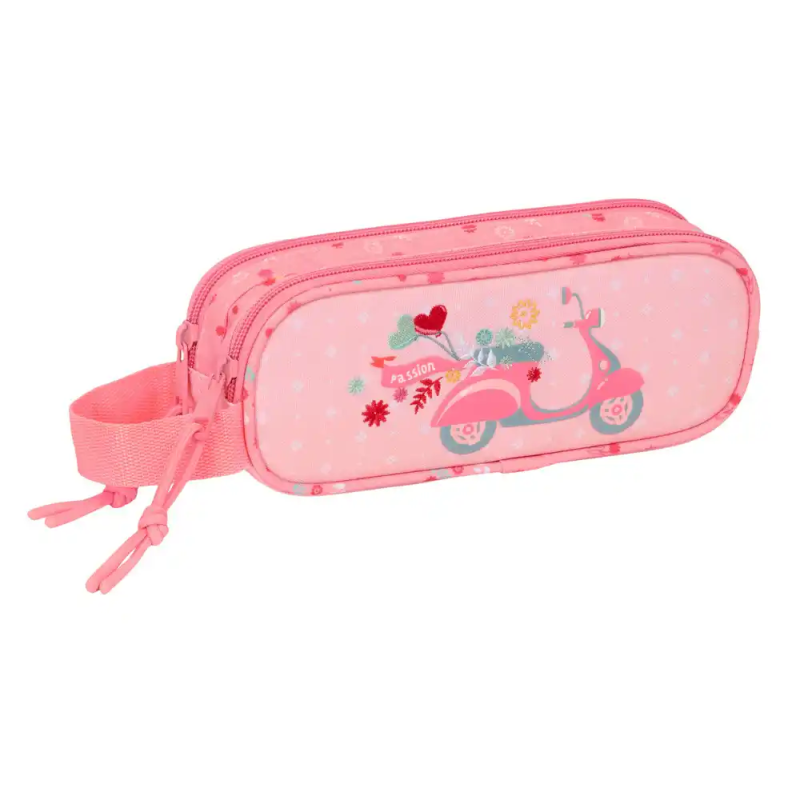 Bolso escolar portatodo safta doble reciclado moos passion 80x210x60 mm