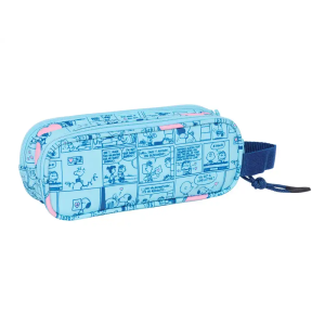 Bolso escolar portatodo safta doble snoopy love 80x210x60 mm