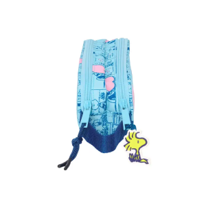 Bolso escolar portatodo safta doble snoopy love 80x210x60 mm