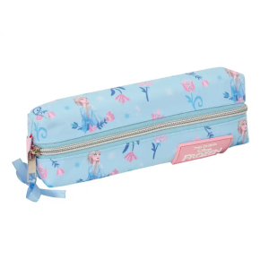 Bolso escolar portatodo safta rectangular con goma elastica 22cm frozen ice magic 40x220x70 mm