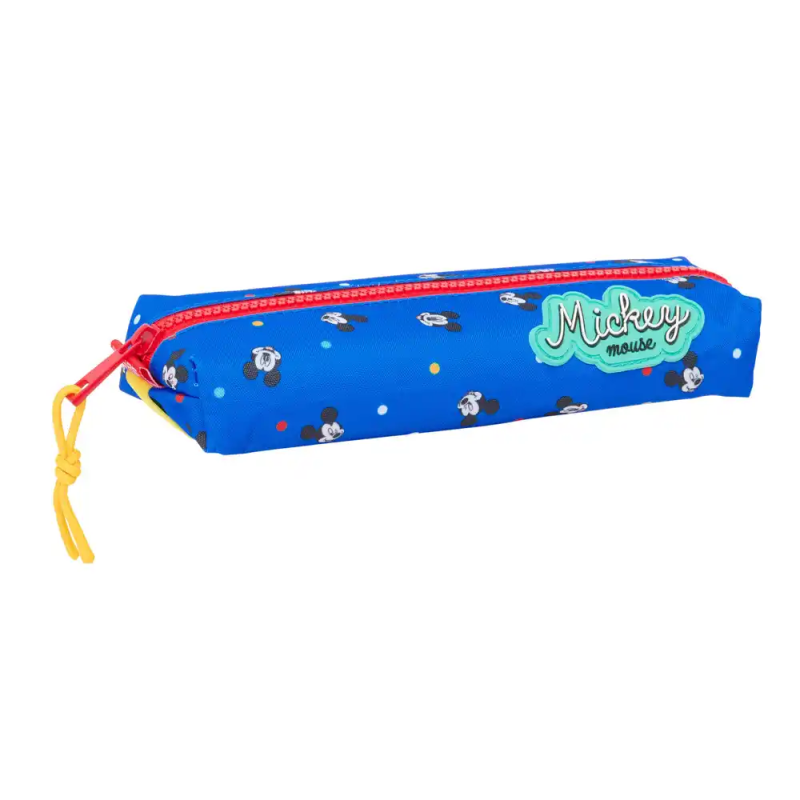 Bolso escolar portatodo safta rectangular con goma elastica 22cm mickey mouse good day 40x220x70 mm