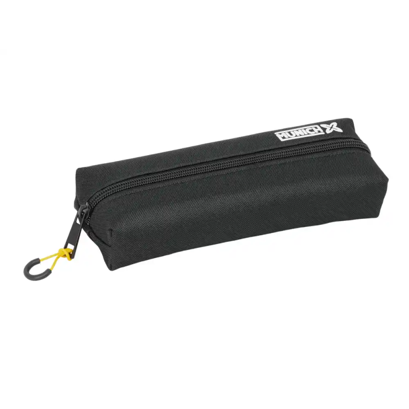 Bolso escolar portatodo safta rectangular con goma elastica 22cm munich topo 40x220x70 mm