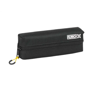 Bolso escolar portatodo safta rectangular con goma elastica 22cm munich topo 40x220x70 mm
