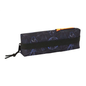 Bolso escolar portatodo safta rectangular con goma elastica 22cm spider-man attack 40x220x70 mm