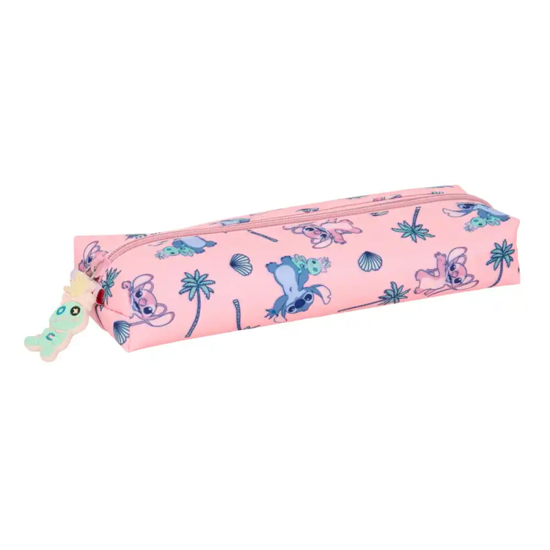 Bolso escolar portatodo safta rectangular con goma elastica 22cm stitch beach 40x220x70 mm