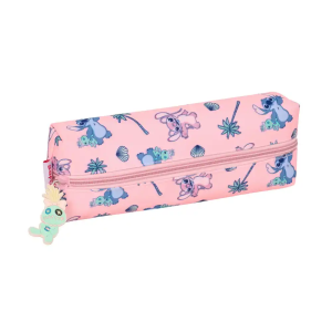 Bolso escolar portatodo safta rectangular con goma elastica 22cm stitch beach 40x220x70 mm