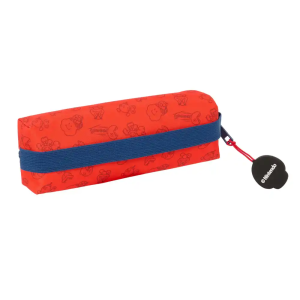 Bolso escolar portatodo safta rectangular con goma elastica 22cm super mario trick 40x220x70 mm