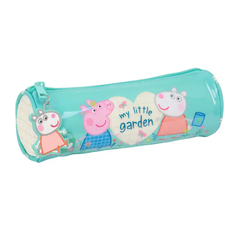 Bolso escolar portatodo safta redondo peppa pig pretty flowers 70x200x70 mm