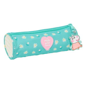 Bolso escolar portatodo safta redondo peppa pig pretty flowers 70x200x70 mm