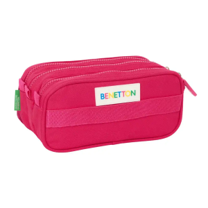 Bolso escolar portatodo safta triple big benetton cherry 100x215x80 mm