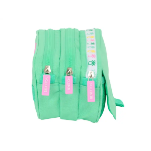 Bolso escolar portatodo safta triple big benetton mint 100x215x80 mm