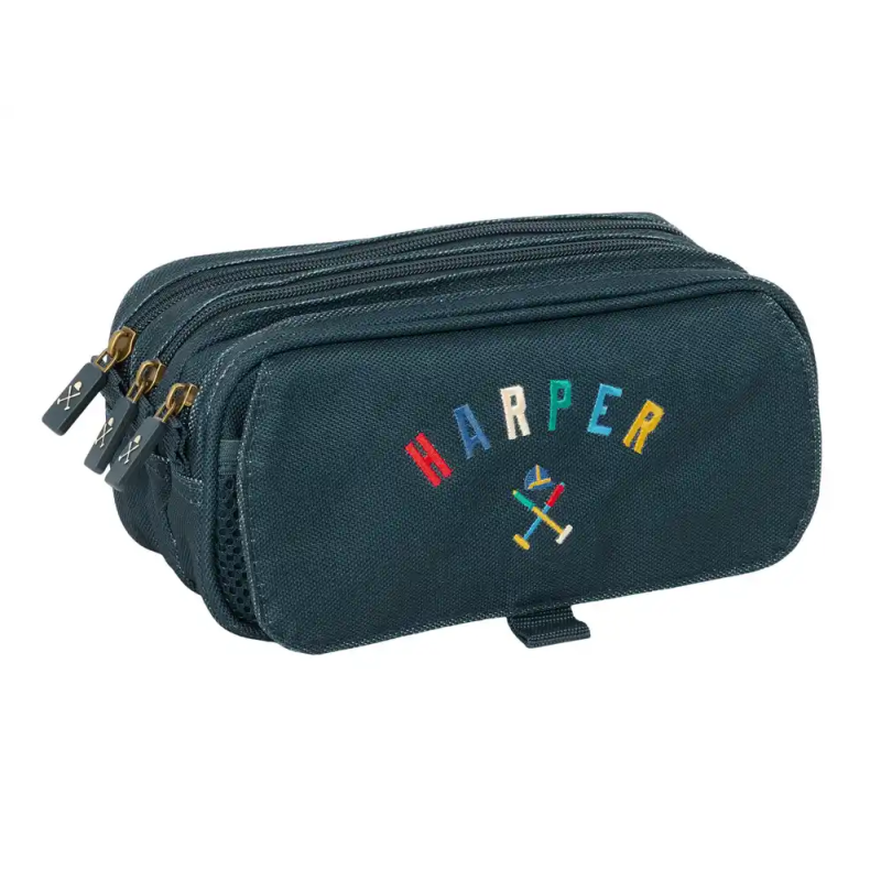Bolso escolar portatodo safta triple big harper & neyer 100x215x80 mm