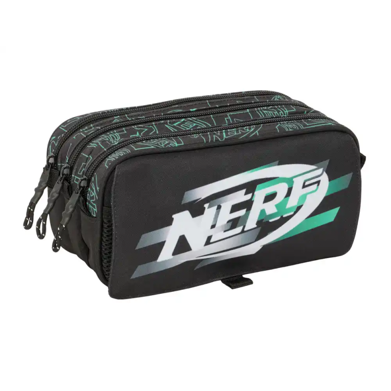 Bolso escolar portatodo safta triple big nerf game 100x215x80 mm