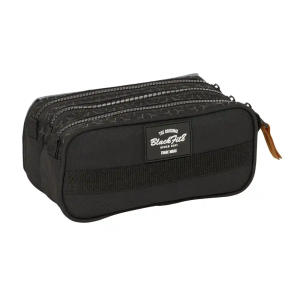 Bolso escolar portatodo safta triple big reciclado blackfit8 old school 100x215x80 mm