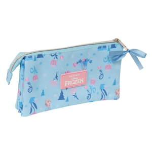 Bolso escolar portatodo safta triple frozen ice magic 120x220x30 mm