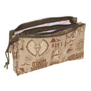 Bolso escolar portatodo safta triple jurassic world 120x220x30 mm
