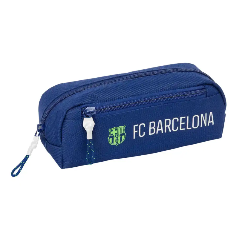Bolso escolar portatodo safta triple con goma elastica 22cm f.c. barcelona navy blue 85x220x60 mm