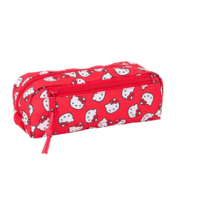 Bolso escolar portatodo safta triple con goma elastica 22cm hello kitty iconic 85x220x60 mm