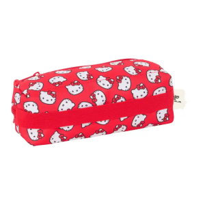 Bolso escolar portatodo safta triple con goma elastica 22cm hello kitty iconic 85x220x60 mm