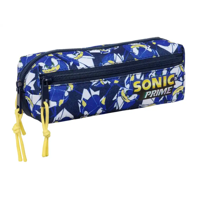 Bolso escolar portatodo safta triple con goma elastica 22cm sonic prime city 85x220x60 mm