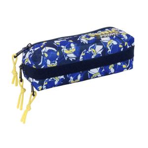 Bolso escolar portatodo safta triple con goma elastica 22cm sonic prime city 85x220x60 mm
