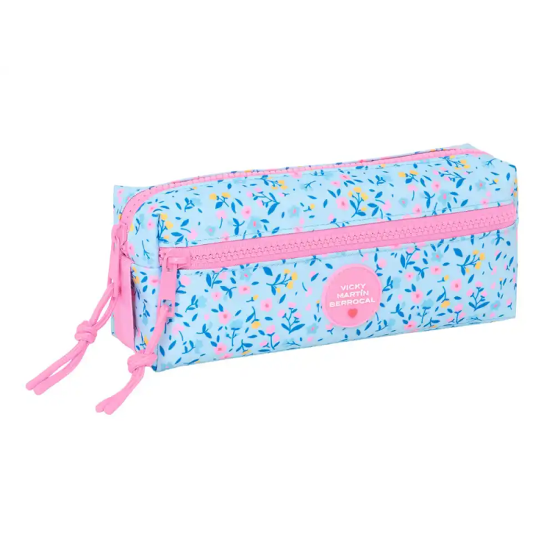 Bolso escolar portatodo safta triple con goma elastica 22cm vicky martin berrocal paraiso 85x220x60 mm