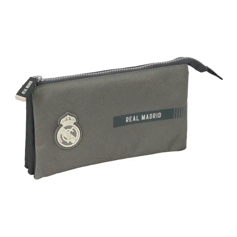 Bolso escolar portatodo safta triple real madrid 3 equipacion 24/25 120x220x30 mm